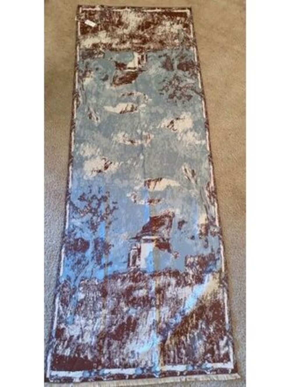 Pretty Persuasion  Soft Frilled Pattern Scarf